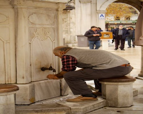 Man drinking water hydration